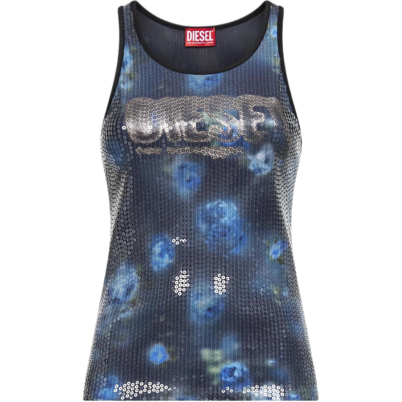 (Women) Diesel Sequin Logo Crewneck Tank Top A209510QVCT9XXA
