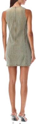 (Women) DIESEL Solid Green Sleeveless Mini Dress Women A120710NLAU01 Shop (Women) DIESEL Solid Green Sleeveless Mini Dress Women A120710NLAU01