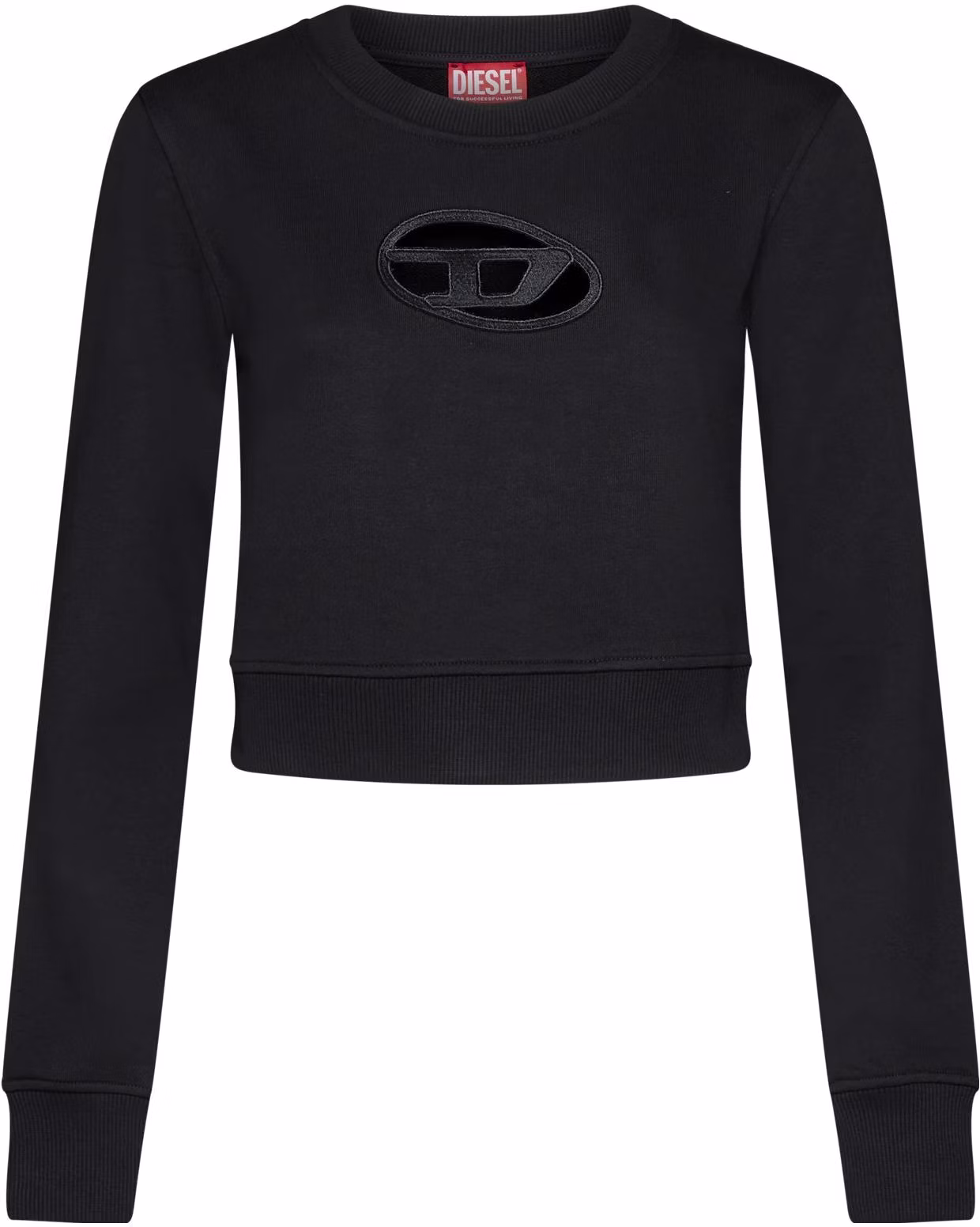 women-diesel-ss-23-black-oval-d-logo-knit-cropped-sweater-long-sleeve-top-a099310-grac-9-xx