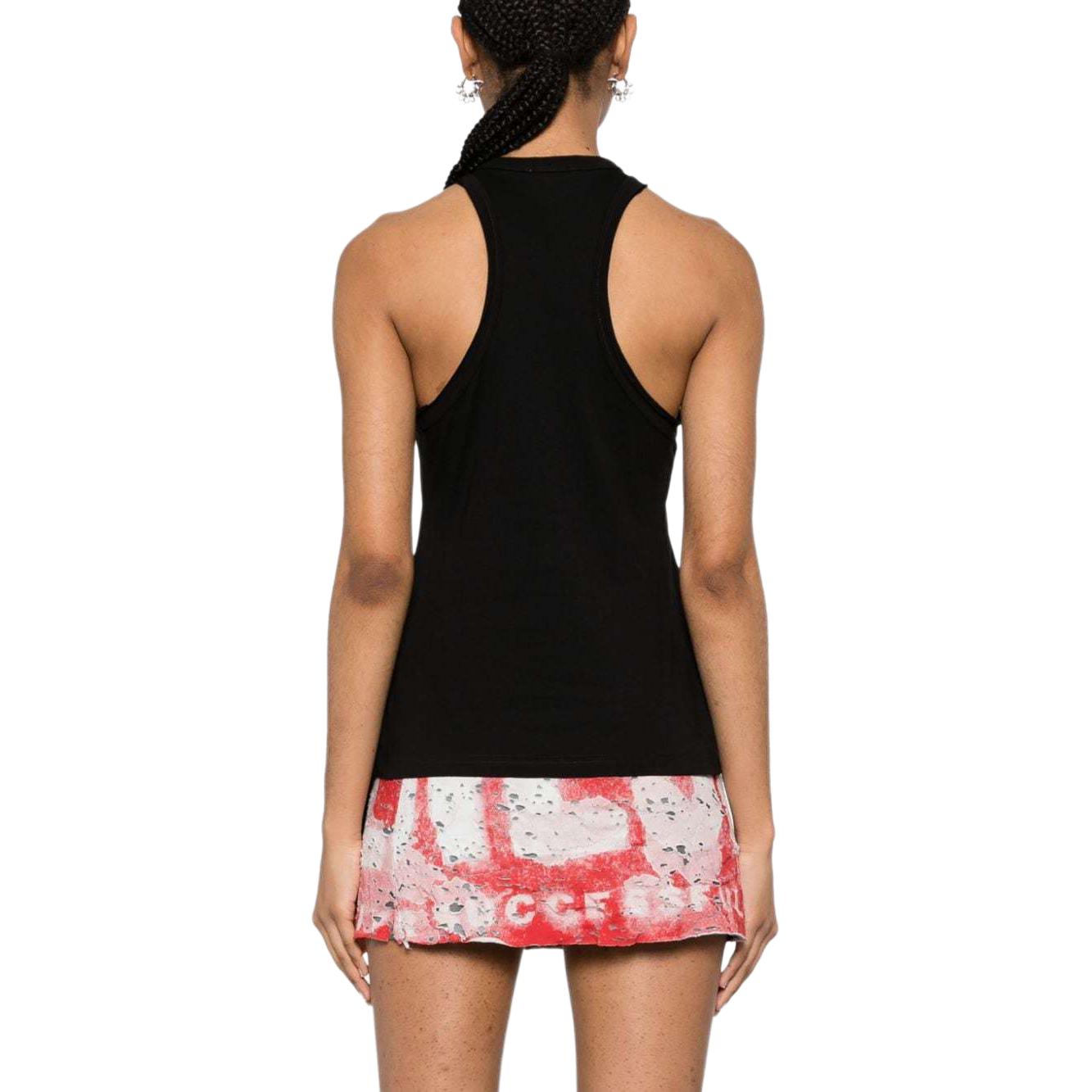 Shop (W) DIESEL SS24 黑色字母印花休闲背心. A129540WHAF-9XX