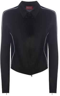 (W) 디젤 SS24 블랙 롱슬리브 컬러블록 지퍼 자켓 A121860CLAK9XXA Order (W) 디젤 SS24 블랙 롱슬리브 컬러블록 지퍼 자켓 A121860CLAK9XXA