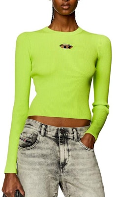 (W) DIESEL SS24 修身針織上衣 霓虹綠 金屬標誌鏤空設計 A123970DLAX-5KB Lookbook (W) DIESEL SS24 修身針織上衣 霓虹綠 金屬標誌鏤空設計 A123970DLAX-5KB