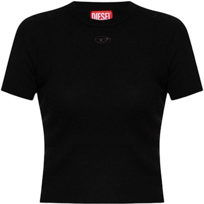 (Women) DIESEL SS24 OVAL-D Black Round-Neck Pullover Knit T-Shirt A130140GEAY-9XX Buy (Women) DIESEL SS24 OVAL-D Black Round-Neck Pullover Knit T-Shirt A130140GEAY-9XX