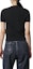 Shop (Women) DIESEL SS24 OVAL-D Black Round-Neck Pullover Knit T-Shirt A130140GEAY-9XX