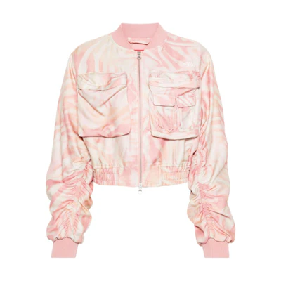 (Women) DIESEL SS24 Oval-D Abstract Print Pink Long Sleeve Embroidered Jacket Women. A122140WGAL3CIA