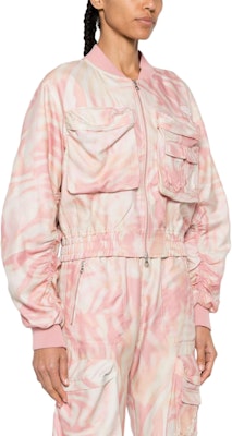 (W) DIESEL SS24 橢圓抽象印花粉色刺繡長袖外套 女裝 A122140WGAL3CIA Purchase (W) DIESEL SS24 橢圓抽象印花粉色刺繡長袖外套 女裝 A122140WGAL3CIA