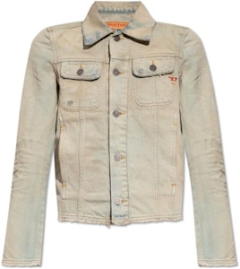 (W) DIESEL SS24 女士米色长袖钮扣夹克 Oval-D 系列. A1144809H6001 Order (W) DIESEL SS24 女士米色长袖钮扣夹克 Oval-D 系列. A1144809H6001