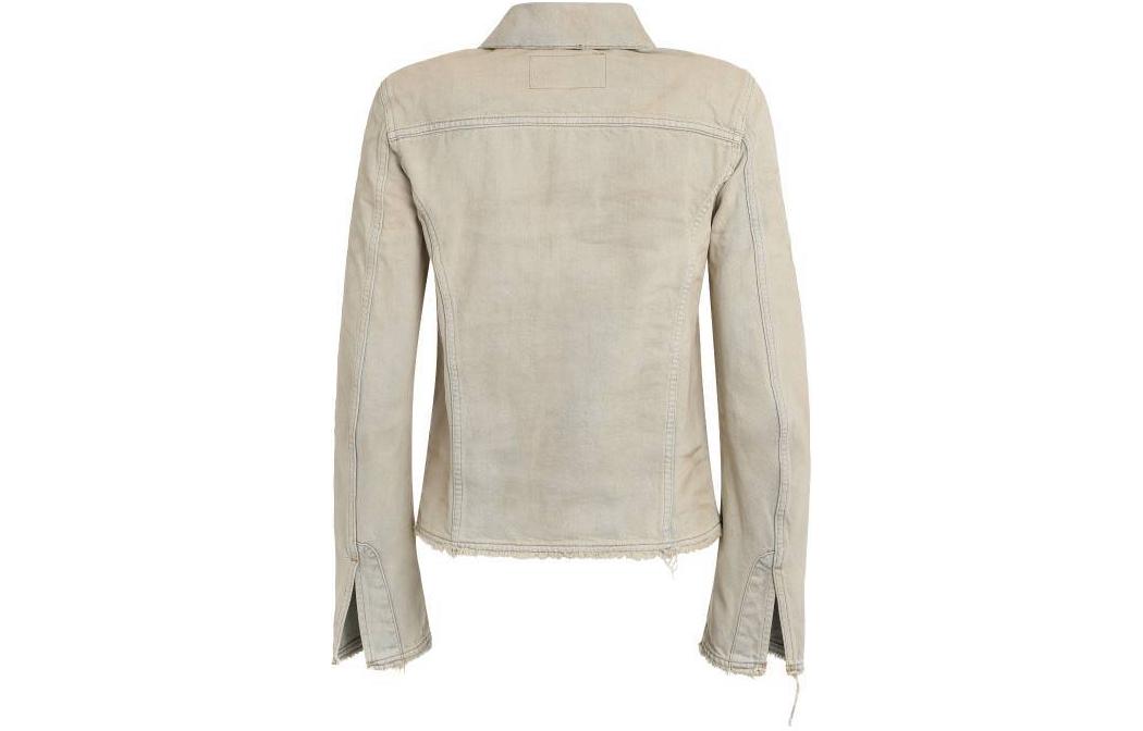 Lookbook (W) DIESEL SS24 女款橢圓D米色長袖扣式外套 A1144809H6001