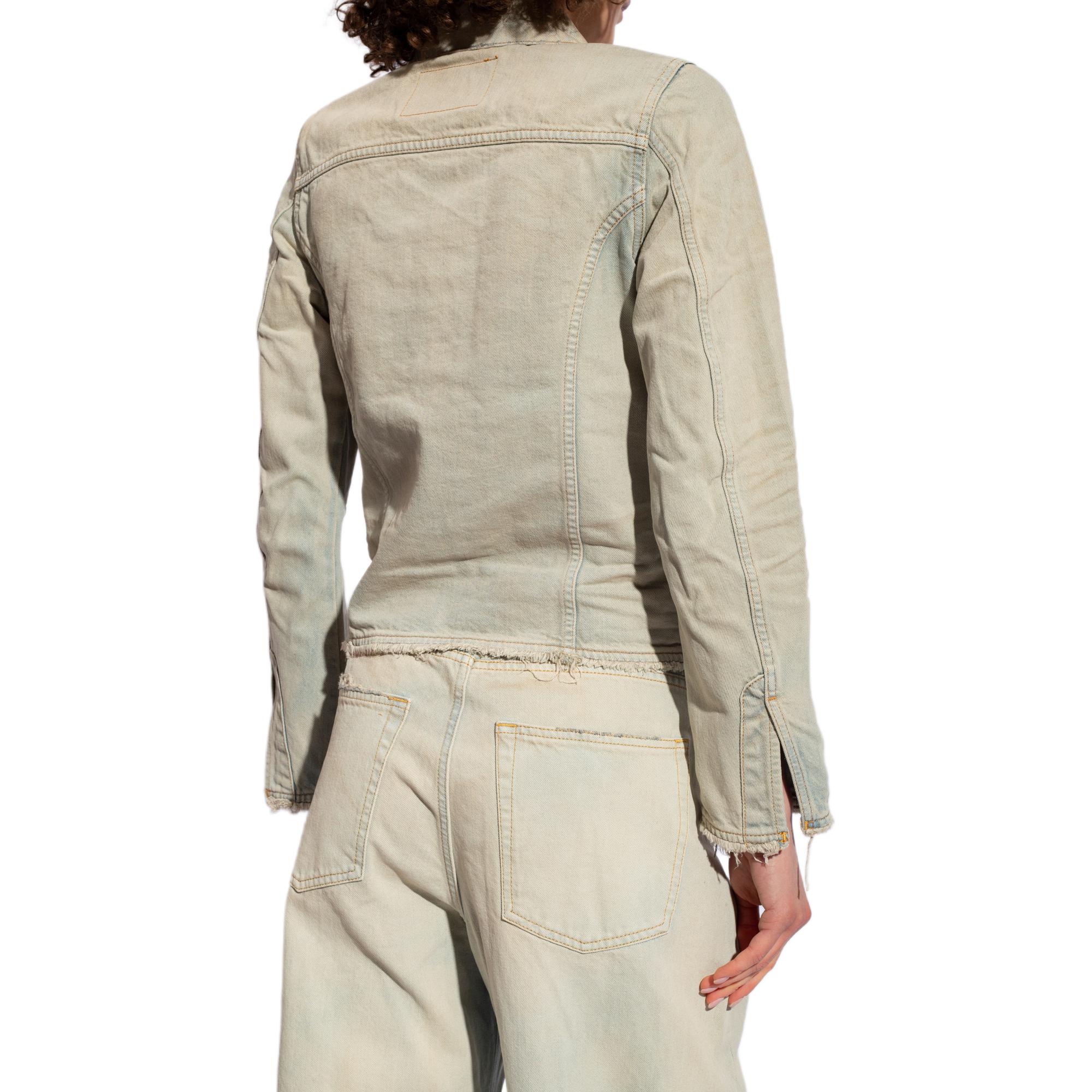 Purchase (W) DIESEL SS24 女款橢圓D米色長袖扣式外套 A1144809H6001