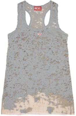 (W) DIESEL SS24 OVAL-D 做舊U型領短版背心連衣裙 女 灰色 A136850ANAW-9CB Order (W) DIESEL SS24 OVAL-D 做舊U型領短版背心連衣裙 女 灰色 A136850ANAW-9CB