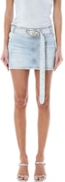 (Women) DIESEL SS24 Oval-D Y2K Style Straight Denim Mini Skirt Women Light Blue. A138440JGA-A01 (Women) DIESEL SS24 Oval-D Y2K Style Straight Denim Mini Skirt Women Light Blue. A138440JGA-A01