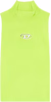 (Women) Diesel SS24 Oval D Metallic Logo Fluorescent Green Knit Tank Top Women A130200DLAX-5KB (Women) Diesel SS24 Oval D Metallic Logo Fluorescent Green Knit Tank Top Women A130200DLAX-5KB