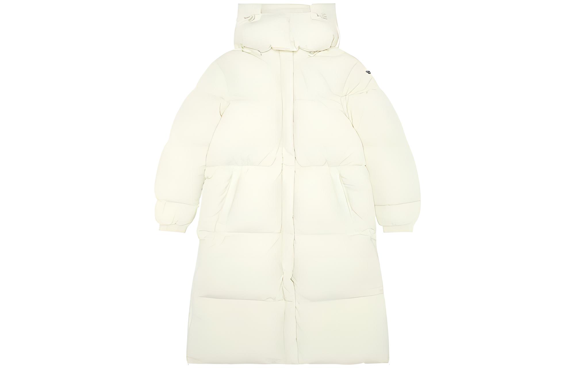 (Women) DIESEL W-Peyt  Long White Solid Zip-Up Hoodie Jacket. A105790AEAI-5KM