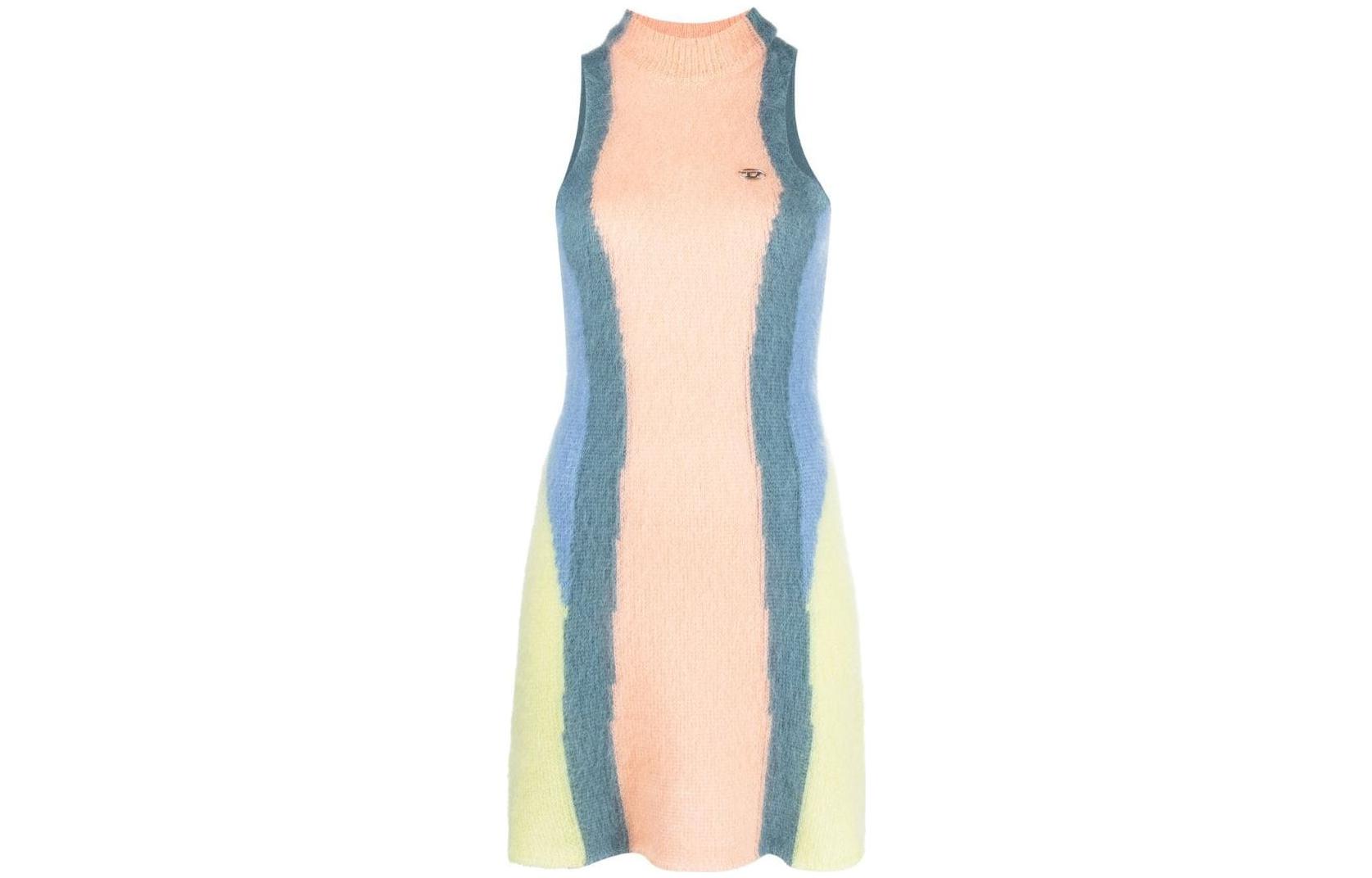 (Women) DIESEL Women’s Multi-Color Sleeveless Knit High-Neck Dress. A094550QWTK-E0213
