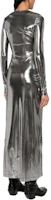 Shop (W) DIESEL Wanita Silver Y2K Slim Fit Baju Pullover Lengan Panjang. A120400THAG-9XX