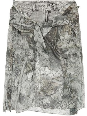 (W) Falda Mini Denim Patchwork de Baja Cintura Estilo Y2K Mujer Gris DIESEL A130640AKAS-02 Order (W) Falda Mini Denim Patchwork de Baja Cintura Estilo Y2K Mujer Gris DIESEL A130640AKAS-02