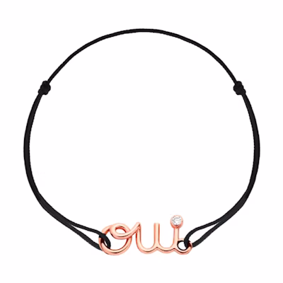 (Women) DIOR 18K Rose Gold Letter Embellished Bracelet for Women. JOU195020 0000 U