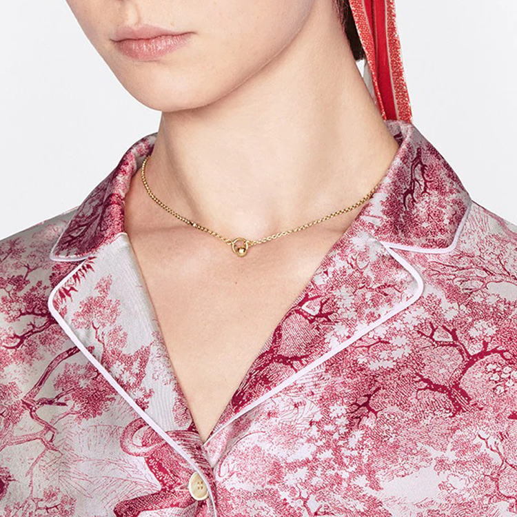 (Women) DIOR 2023 PETIT CD  Gold Necklace - Stylish & Comfortable. N1665PTCMT-D300 圖 3