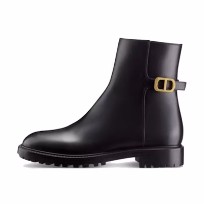 (W) Dior 30 Montaigne 'Black Staple Boot'