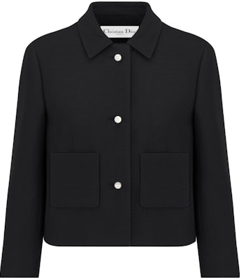 (Women) DIOR 30 Montaigne Wool Blend Single-Breasted Short Jacket Coat. 351V34A1166-X0200 Order (Women) DIOR 30 Montaigne Wool Blend Single-Breasted Short Jacket Coat. 351V34A1166-X0200