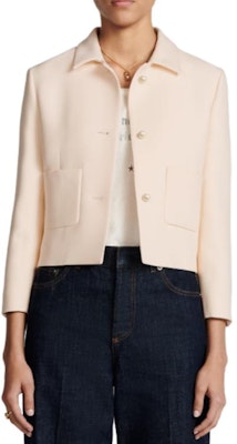 (Women) DIOR 30 Montaigne Wool Blend Single-Breasted Short Jacket Coat. 351V34A1166-X0200 2