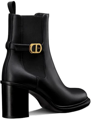 (W) Dior 30 Montaigne Leder-Stiefelette ''Schwarz Gold'' KCI950VSO_S900 Lookbook (W) Dior 30 Montaigne Leder-Stiefelette ''Schwarz Gold'' KCI950VSO_S900