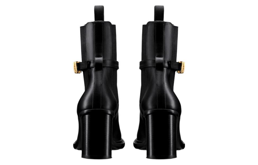 Shop (W) Dior 30 Montaigne Leder-Stiefelette ''Schwarz Gold'' KCI950VSO_S900