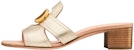 (W) Dior 30 Montaigne Tumit Blok Kulit CD Logo Slide 'Emas' KCQ270LNC_S52K
