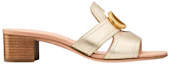 Order (W) Dior 30 Montaigne Sabot Talon Bloc Logo CD Cuir Doré KCQ270LNC_S52K