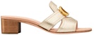 (W) Dior 30 Montaigne Tumit Blok Kulit CD Logo Slide 'Emas' KCQ270LNC_S52K