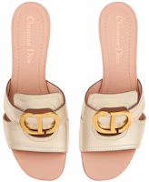 Shop (Women) Dior 30 Montaigne Calfskin CD Logo Block Heel Slide 'Gold' KCQ270LNC_S52K