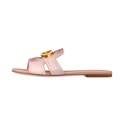 (W) Dior 30 Montaigne Calfskin CD Logo Slide 'Pink'