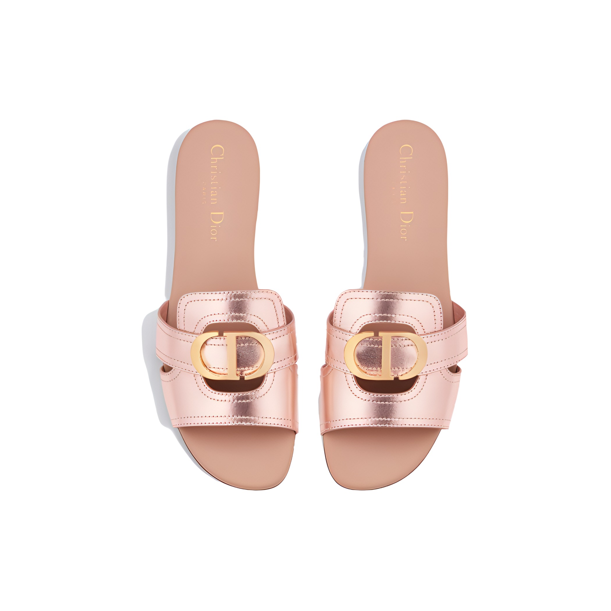 Shop (W) Dior 30 Montaigne Kalbsleder CD Logo Slide ''Rosa'' KCQ266LNC_S70K