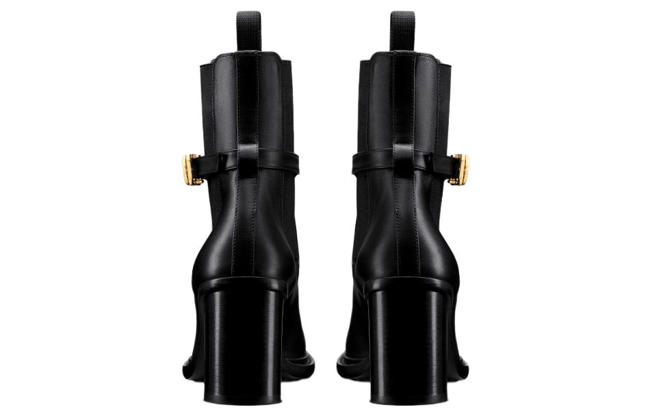 Shop (W) Dior 30 Montaigne Chelsea Stiefeletten aus Kalbsleder ''Schwarz'' KDI950VSO_S900