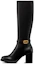 Buy (W) Stivaletto Alto Dior 30 Montaigne in Pelle Nera e Oro KCI951VSO_S900