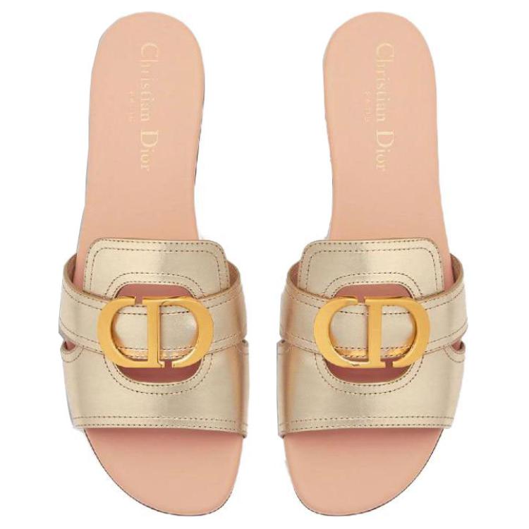 Purchase (W) Dior 30 Montaigne Mule en Cuir ''Logo CD Platine'' KCQ266LNC_S52K
