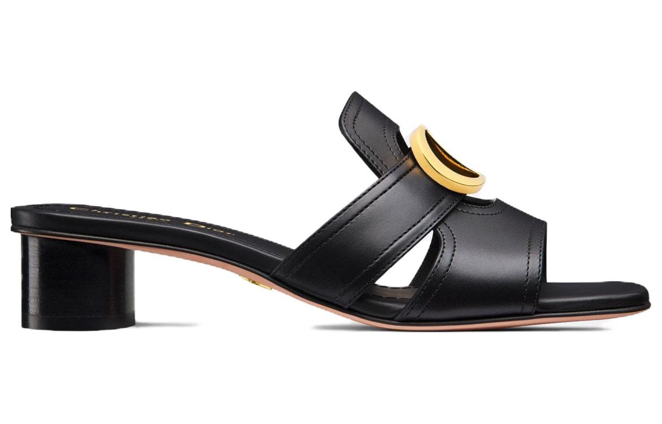 Order (Women) Dior 30 Montaigne Leather Slide 'Black' KCQ883VEA_S900