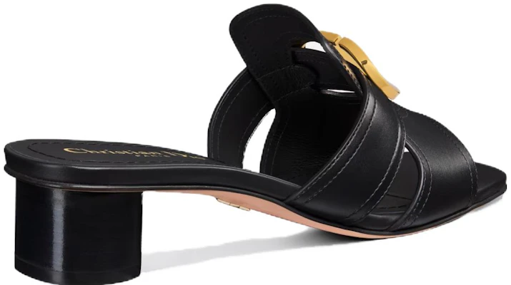 (Women) Dior 30 Montaigne Leather Slide 'Black' KCQ883VEA_S900 Shop (Women) Dior 30 Montaigne Leather Slide 'Black' KCQ883VEA_S900