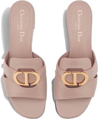 (W) Dior 30 モンテーニュ ピンク レザー スライド KCQ270VEA_S38P Shop (W) Dior 30 モンテーニュ ピンク レザー スライド KCQ270VEA_S38P