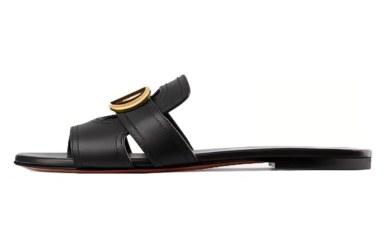 (Women) Dior 30 Montaigne Leather Slide 'Rue de Montaigne' KCQ266VEA_S900
