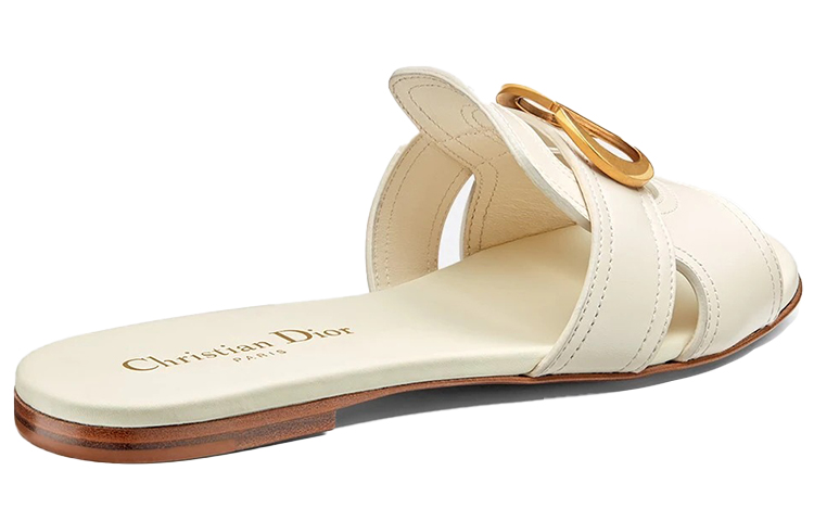 Shop (W) Dior 30 Montaigne Leren Slide ''Wit'' KCQ266VEA_S03W