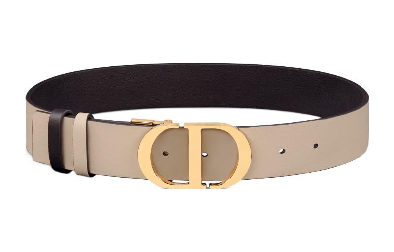 Shop (W) ディオール 30 モンテーニュ ロゴバックル ブラック レザーベルト 女性用 3.5CM幅 B0179UWGA-M64E