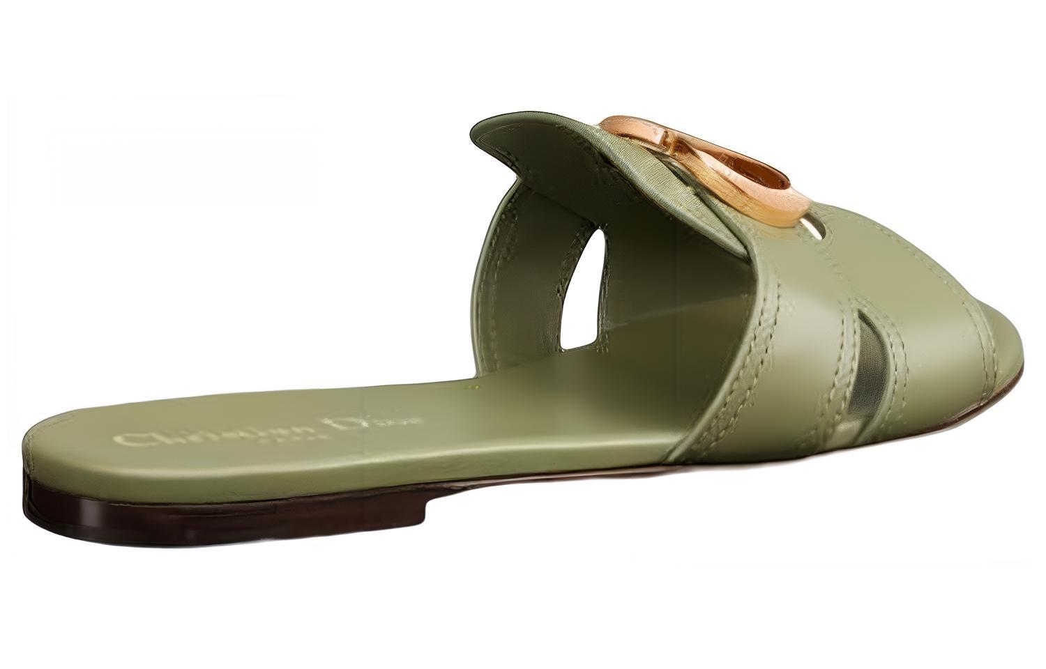 Shop (W) Dior 30 Montaigne Slide 'Hijau' KCQ266VEA_S63H
