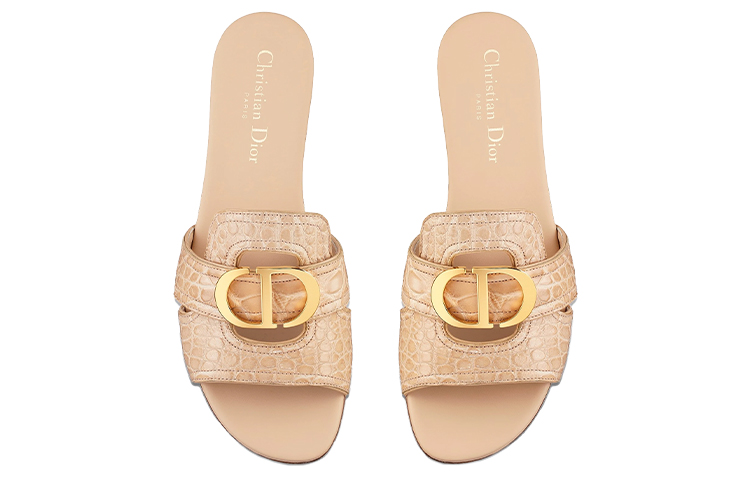 Shop (W) 디올 30 몽테뉴 슬리퍼 (크림) KCQ304CRC_S27U