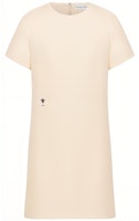 (Women) DIOR 30 Montaigne SS23 Beige Embroidered Bee Short-Sleeve Midi Dress 341R26A1166-X0200 (Women) DIOR 30 Montaigne SS23 Beige Embroidered Bee Short-Sleeve Midi Dress 341R26A1166-X0200
