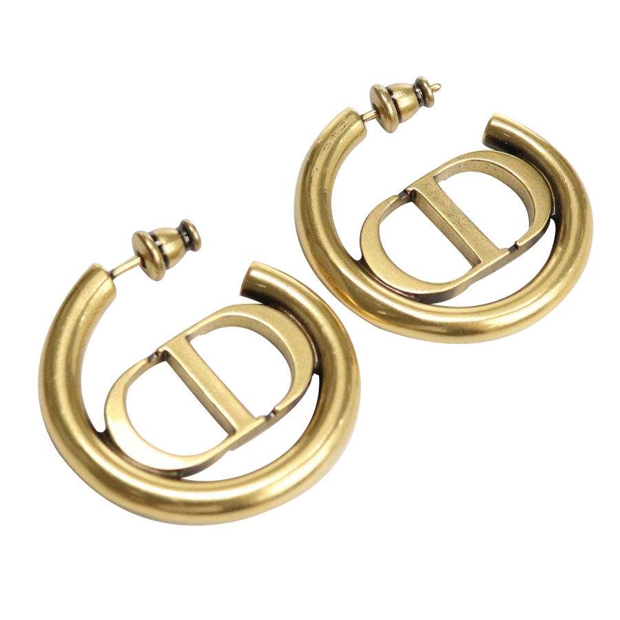 (Women) Dior 30 Montaigne Vintage Gold Hoop Earrings E1285MTGMT-D907 圖 3