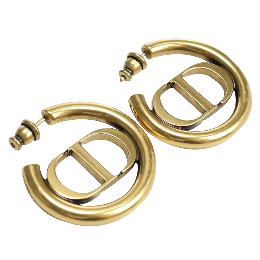 (Women) Dior 30 Montaigne Vintage Gold Hoop Earrings E1285MTGMT-D907 圖 4