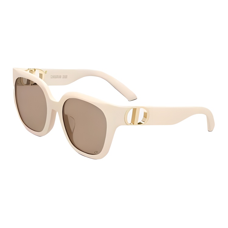 Buy (W) Dior 30Montaigne S10F 太陽眼鏡 CD標誌不規則框架 - 米色 30MS10FXR-95M0