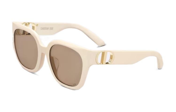 Order (W) Dior 30Montaigne S10F 太陽眼鏡 CD標誌不規則框架 - 米色 30MS10FXR-95M0