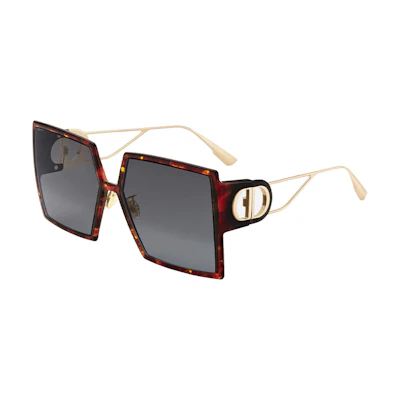 (Women) Dior 30Montaigne Square Frame Gradient Grey Sunglasses for Women 30MONTAIGNE-EPZ1I